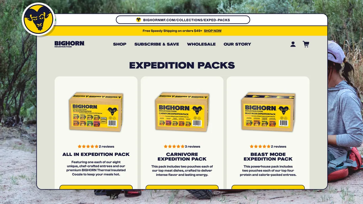 Bighorn Expedition Packs collection page