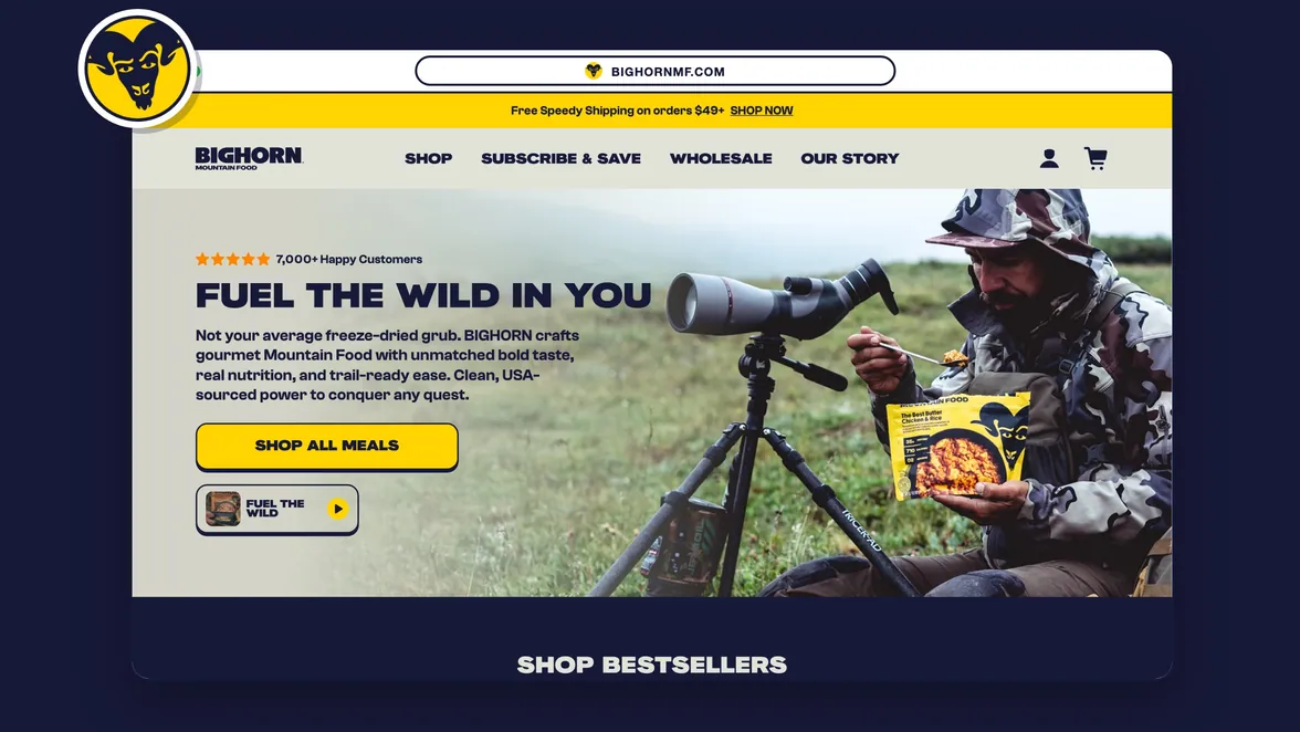 Bighorn home page hero