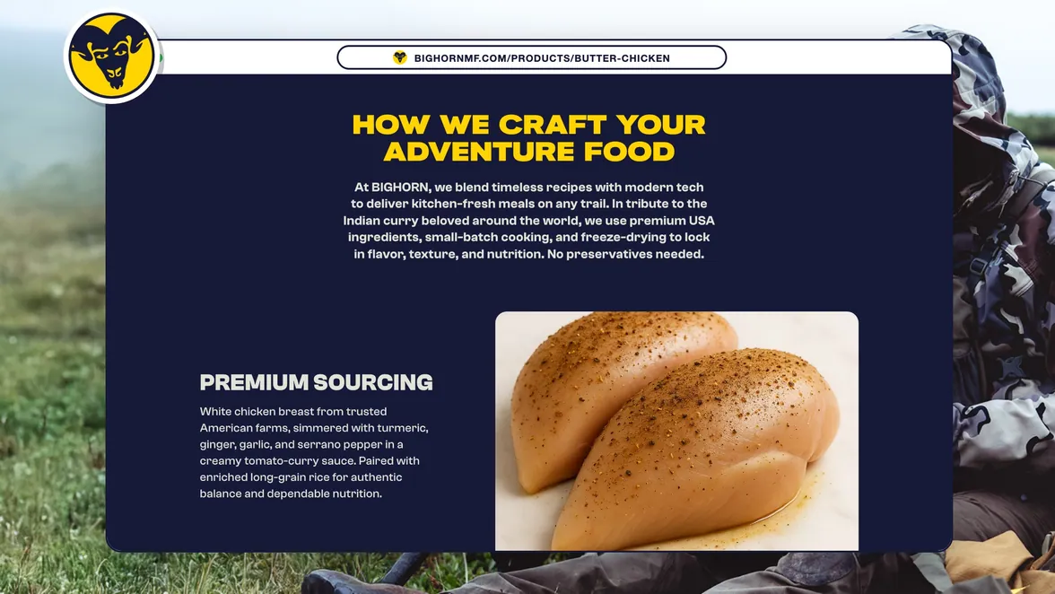 How we craft section on the product page