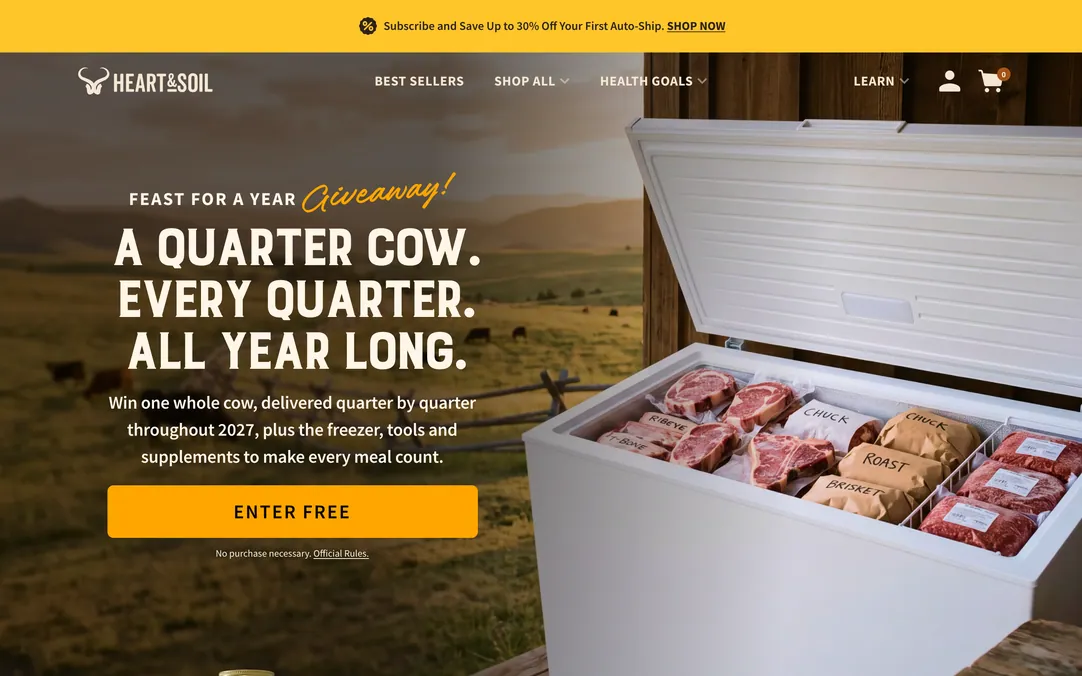 Heart & Soil home page